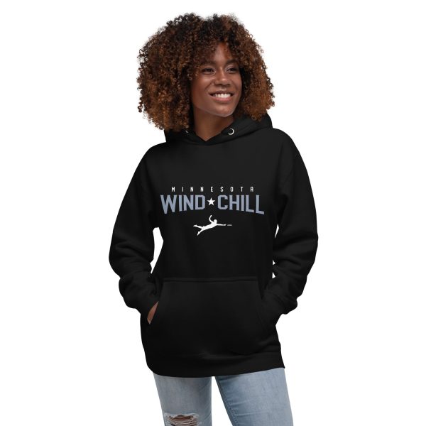 Wind Chill Black Wordmark Layout Hooded Sweatshirt Discount - Image 2