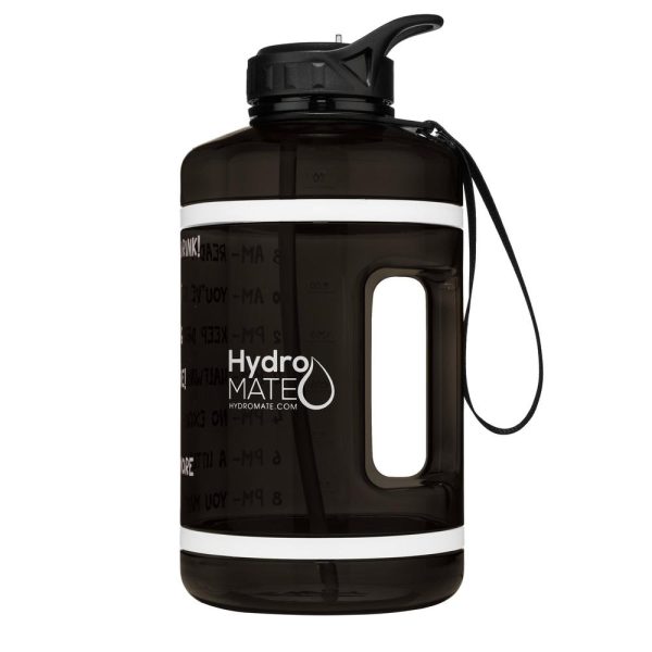 64 oz Water Bottle with Straw Black Hot on Sale - Image 2