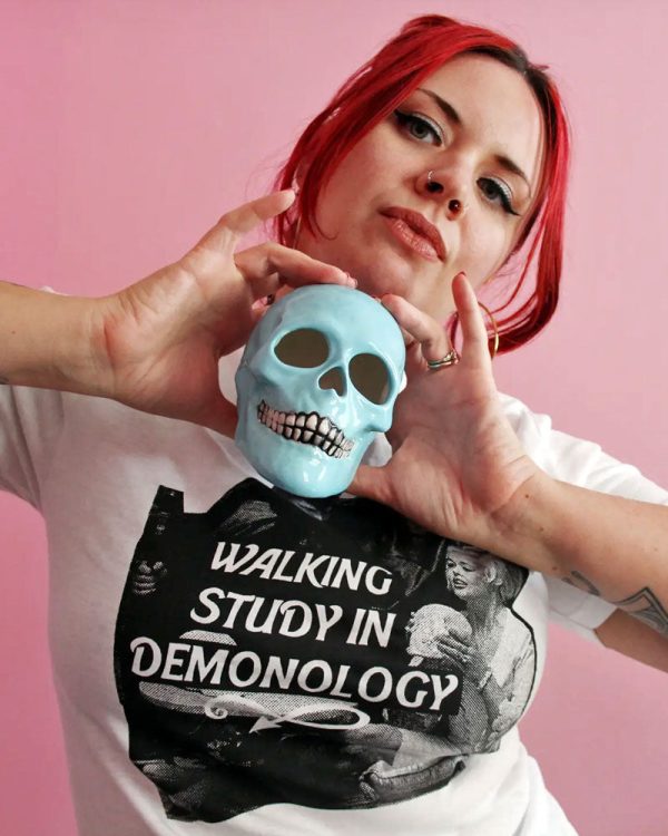 Walking Study In Demonology Unisex Shirt For Cheap - Image 3