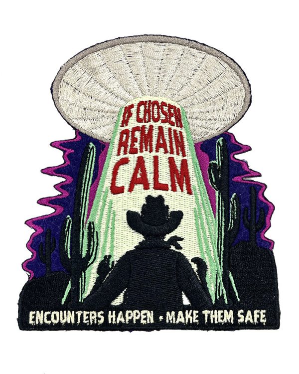 Alien Abduction UFO Safety Large Patch (Glow-in-the-Dark) For Cheap