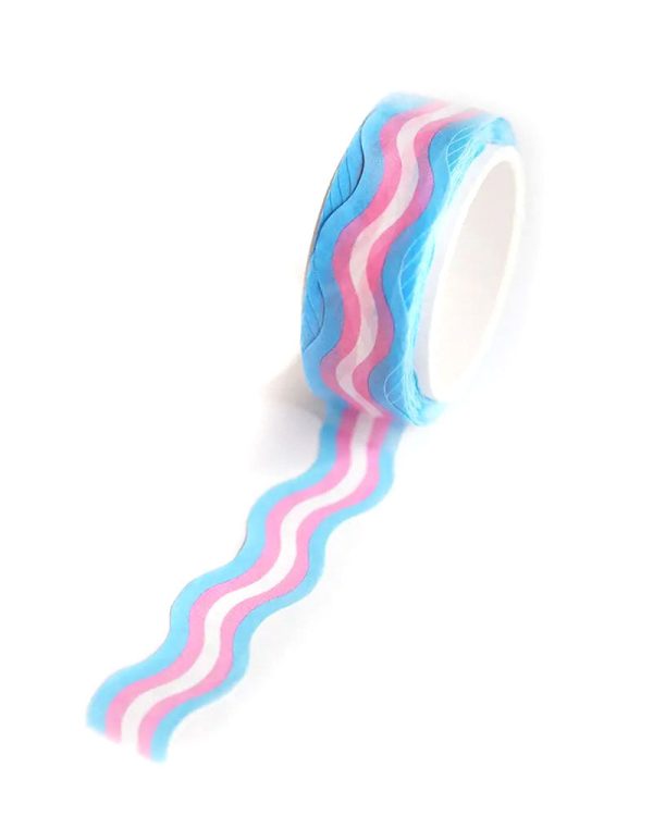 Trans Pride Wavy Washi Tape Supply