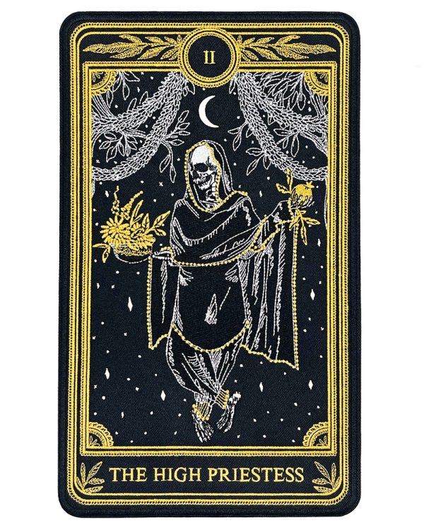 High Priestess - Tarot Card Large Back Patch Online Hot Sale