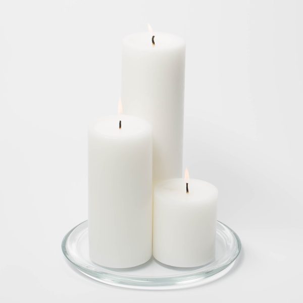 Richland Round Glass Pillar Plate 8  Set of 8 Hot on Sale - Image 2