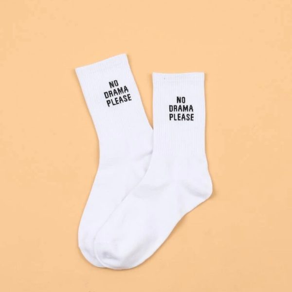NO DRAMA PLEASE SOCKS Hot on Sale