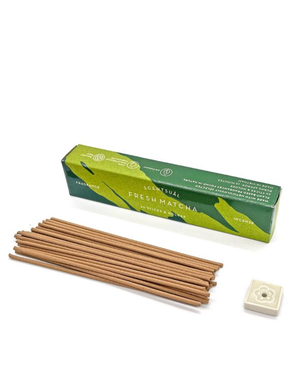 Fresh Matcha Green Tea Incense Sticks (30 Sticks) Online Hot Sale