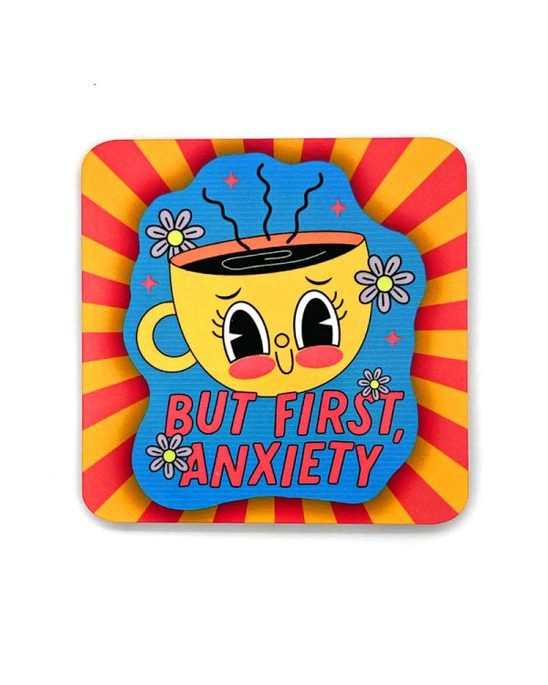 But First, Anxiety Large Refrigerator Magnet Cheap