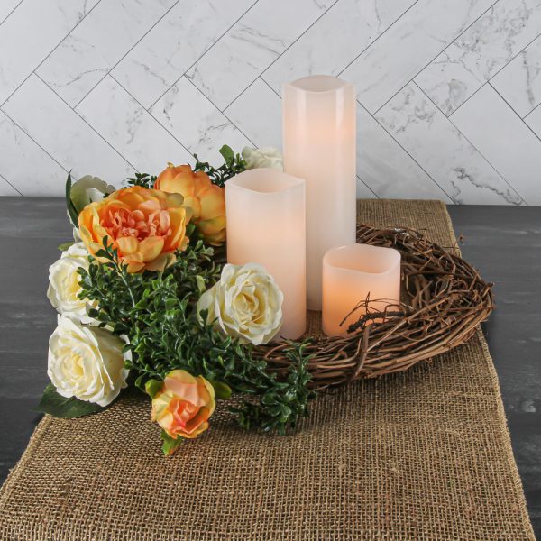 Richland Flameless LED Wavy Top Pillar Candle White 3 x3  For Cheap - Image 4