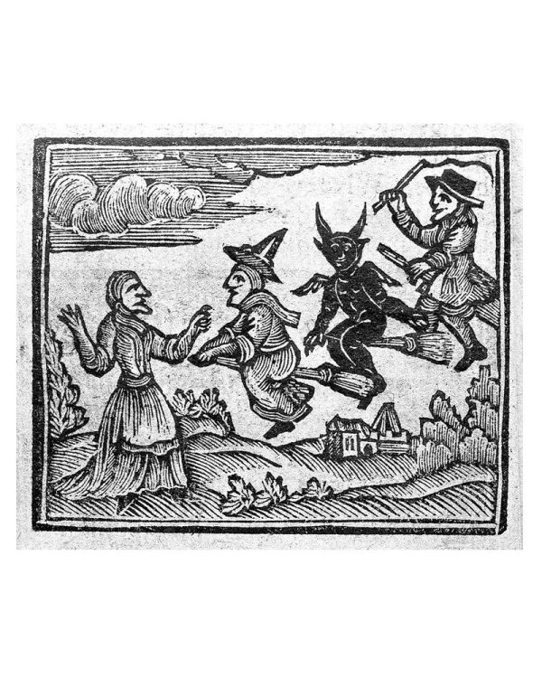 Woodcut Witch Patch Hot on Sale - Image 3