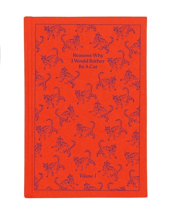 Why I Would Rather Be A Cat Cloth-Bound Journal Discount