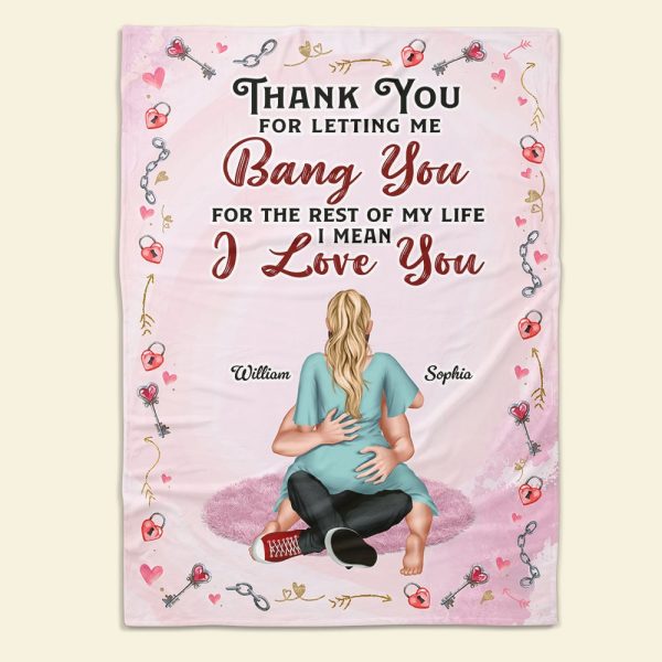 Personalized Gift For Couple Blanket I Love You For Discount - Image 5
