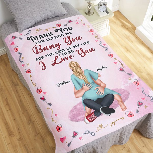 Personalized Gift For Couple Blanket I Love You For Discount - Image 3