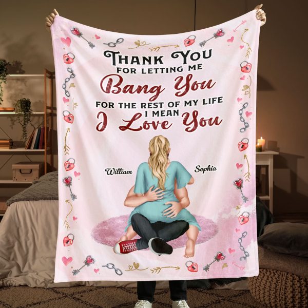 Personalized Gift For Couple Blanket I Love You For Discount
