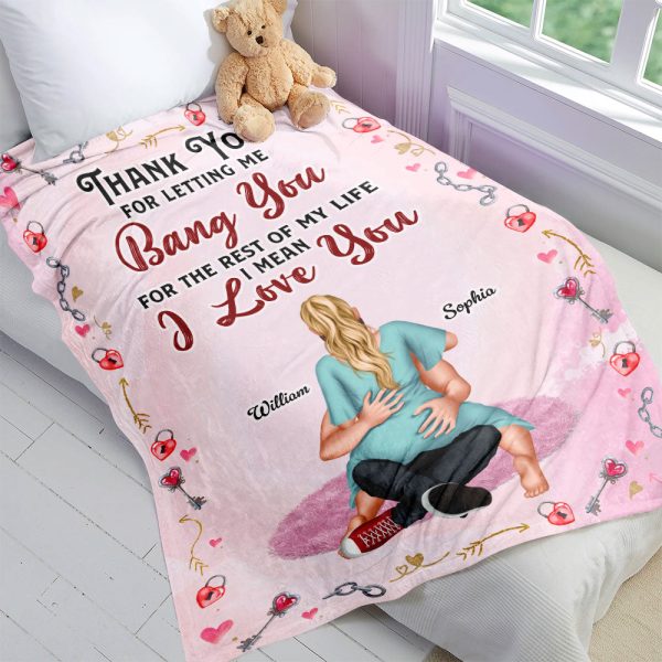 Personalized Gift For Couple Blanket I Love You For Discount - Image 2